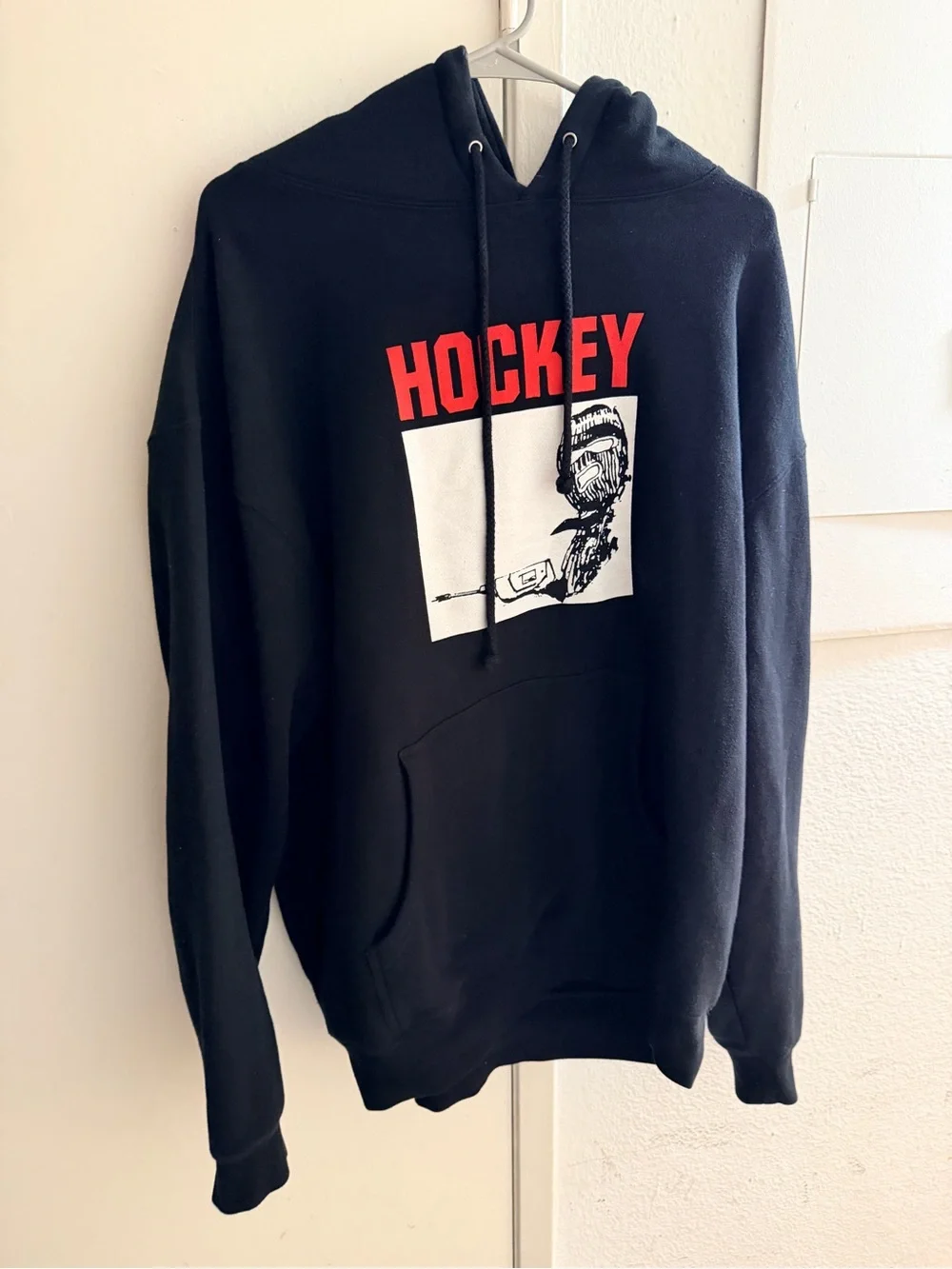 Black Graphic Pullover Hoodie